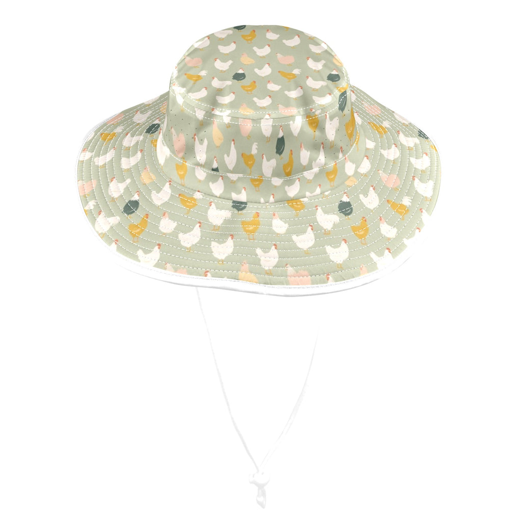 Chicken Life Wide Brim Bucket Hat Wide Brim Bucket Hat Birds Printed Offshore