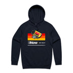 Camera Film, Now We Wait Men's AS Colour Hoodie Navy Mens Hoodie Printed In Australia Retro