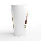 Sloth Race, We'll Get There When We Get There - White Latte 17oz Ceramic Mug Latte Mug animal Globally Fulfilled