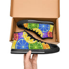 Citrus - Women's High Top Canvas Shoes