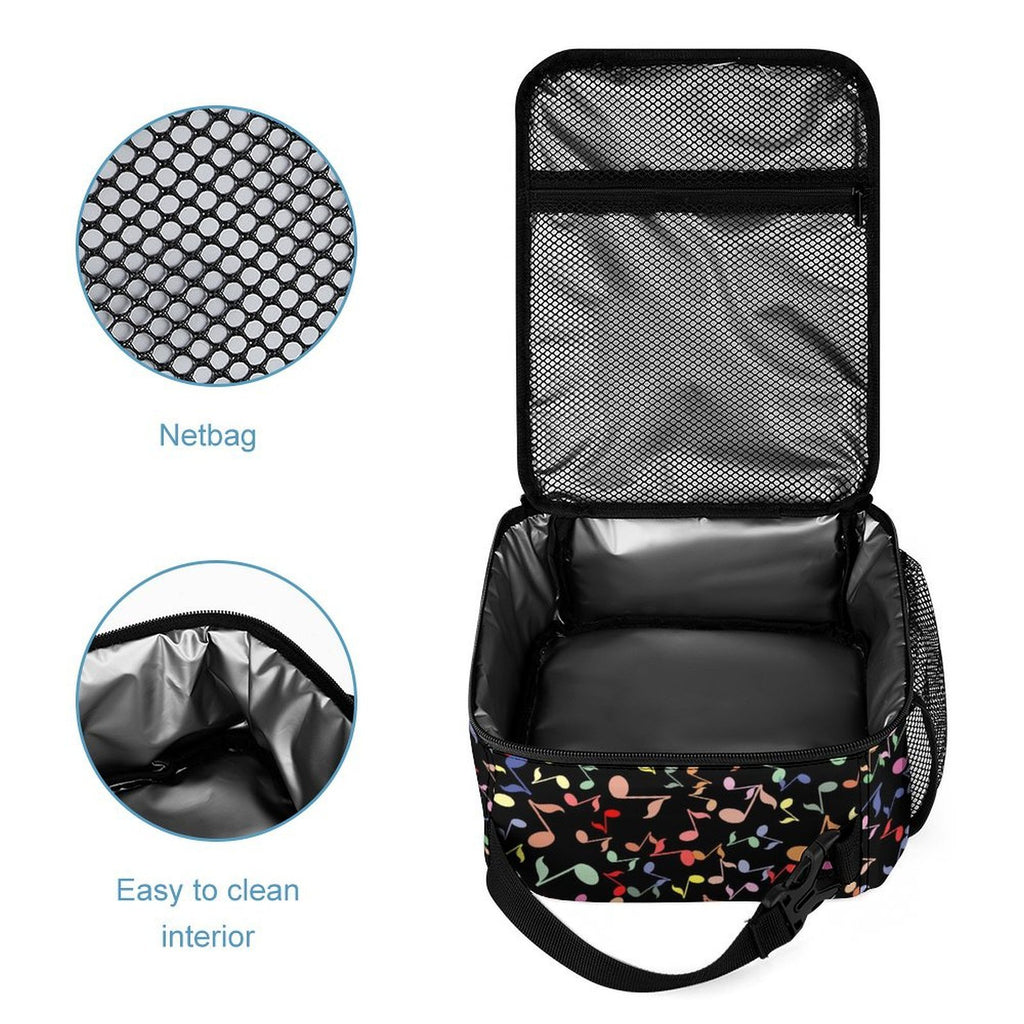 Quavers, Colourful Music Notes Backpack, Lunch Bag & Pencil Case Set