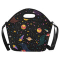 Colourful Space Neoprene Lunch Bag One Size Neoprene Lunch Bag Printed Offshore Space