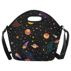 Colourful Space - Neoprene Lunch Bag One Size Neoprene Lunch Bag Printed Offshore