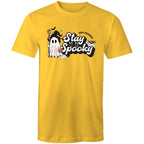 Stay Spooky, Halloween - Mens T-Shirt Yellow Mens T-shirt Halloween Printed In Australia