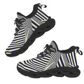 Black Stripes Women's Twisted Sole Sneakers