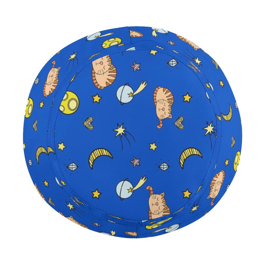 Cats In Space - Kids Bucket Hat Kids Bucket Hat animal Printed Offshore Space