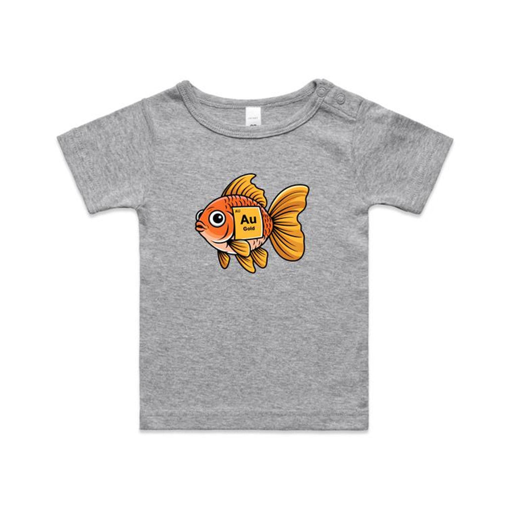 Gold Fish Periodic Table AS Colour Baby T-shirt