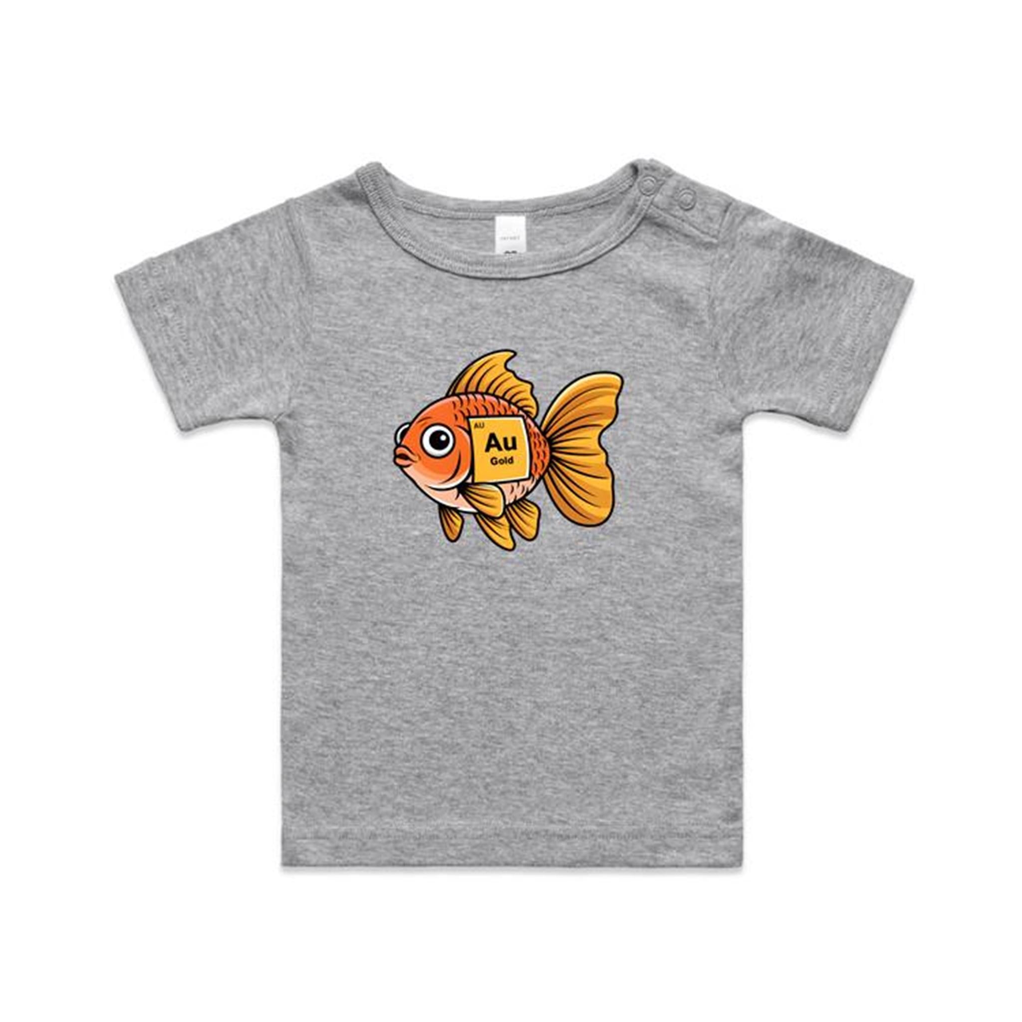 Gold Fish Periodic Table AS Colour Baby T-shirt