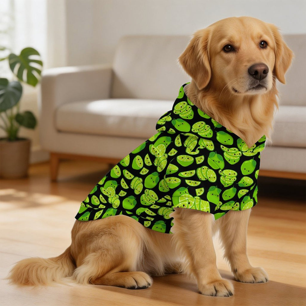 Cute Limes Pet Hoodie (Large Size)