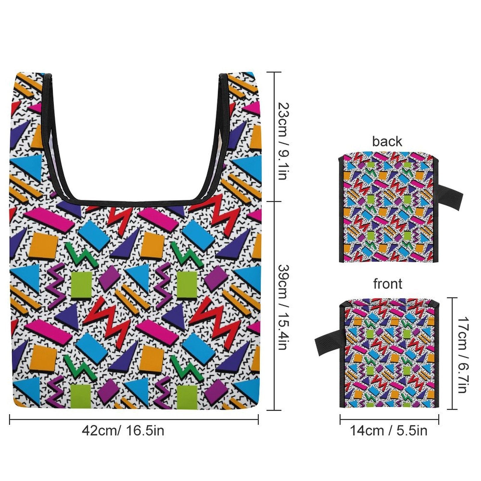 Graphic 80's Foldable Shopping Bag