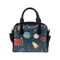 Rocket and Planets In Space - Shoulder Handbag (Model 1634) One size Shoulder Handbags (1634)