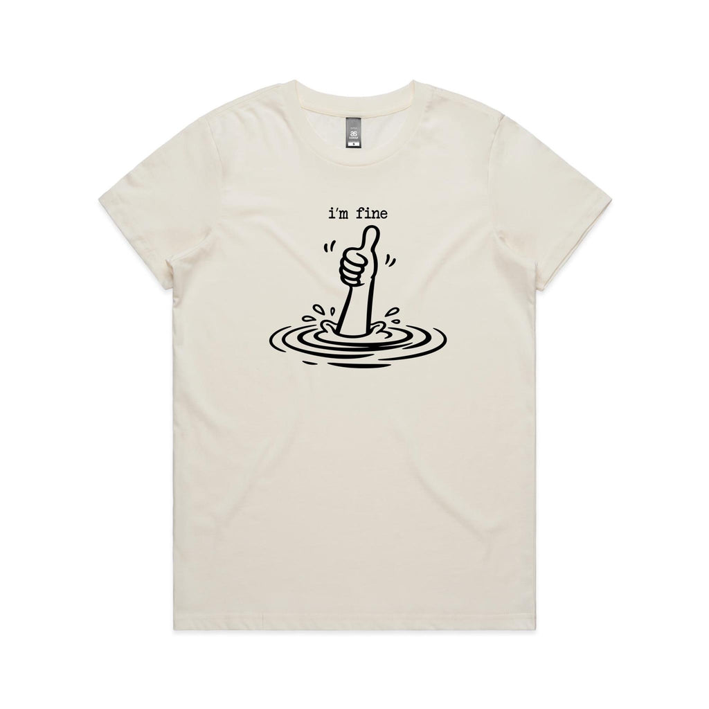I'm Fine Drowning Thumbs Up Women's AS Colour T-shirt