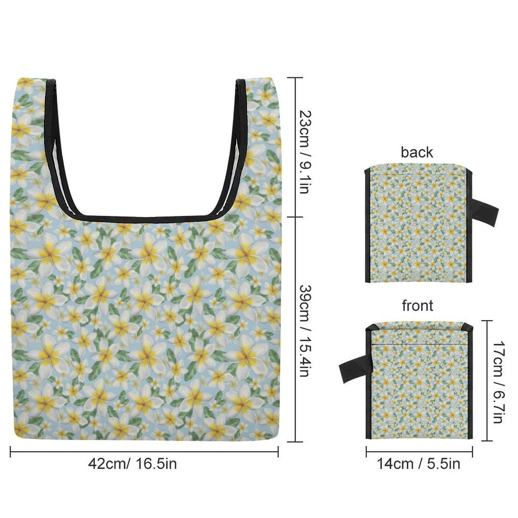 Delicate Frangipani Foldable Shopping Bag