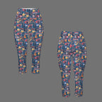 Music Instruments Women's High Waist Pocket Capri Yoga Leggings Women's High Waist Capri Yoga Leggings Music Printed Offshore