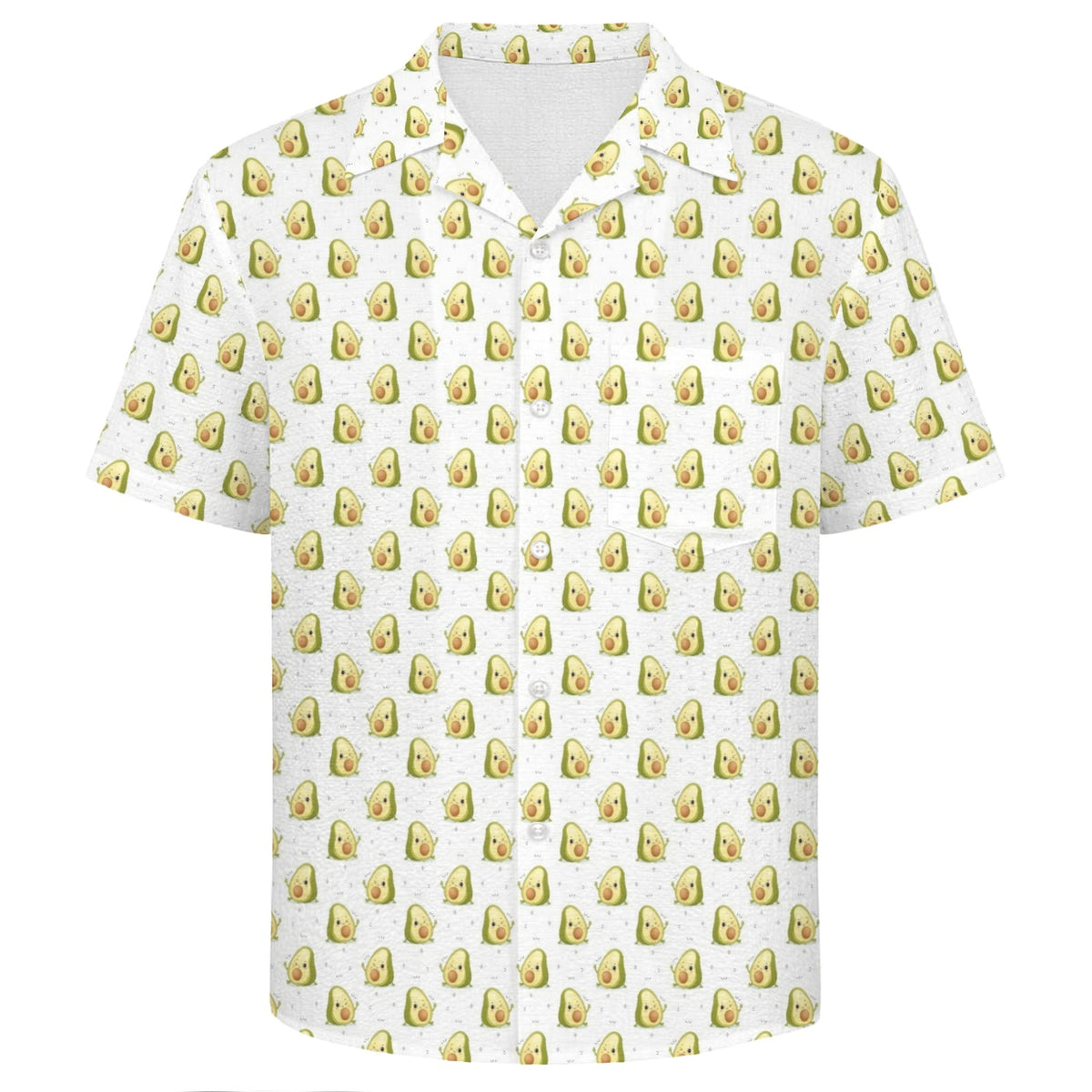 Winking Avocados Men's Crinkle Hawaiian Shirt