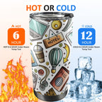 Travel Montage - 20oz Mobile Tumbler with Lid (Black Lock)