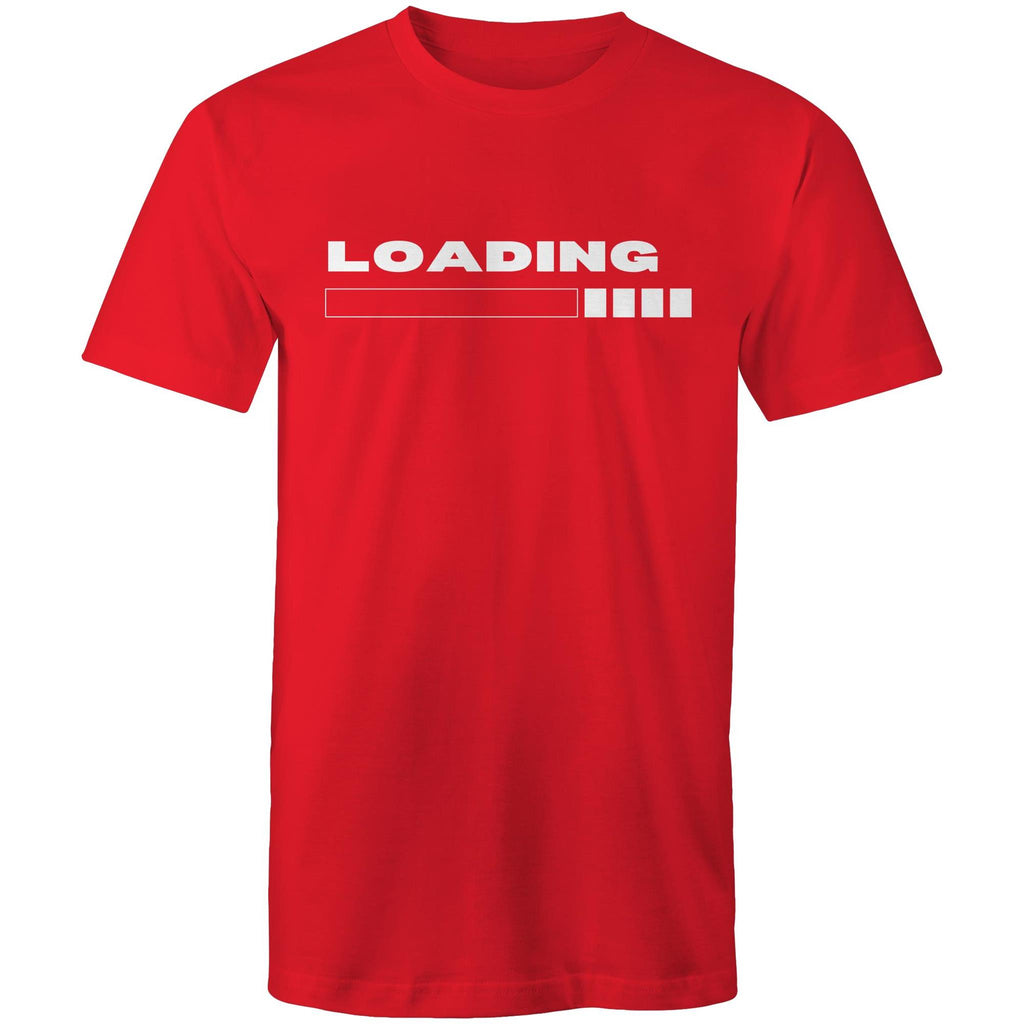 Loading - Mens T-Shirt Red Mens T-shirt Printed In Australia