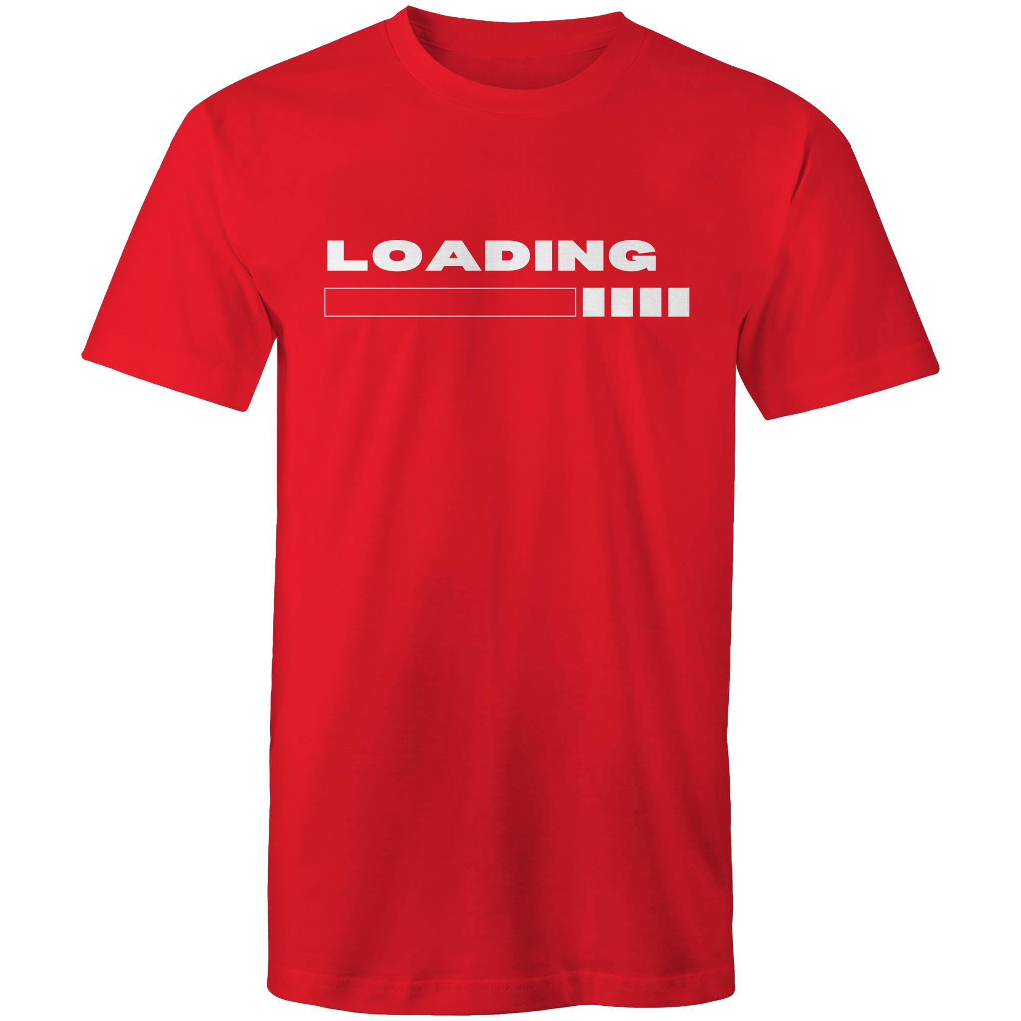Loading - Mens T-Shirt Red Mens T-shirt Printed In Australia