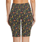Dark Butterfly Women's Bike Shorts With Side Pockets