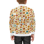 70's Style Floral Kids Bomber Jacket