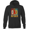 Guitar Dad Men's AS Colour Hoodie Black Mens Hoodie Dad Music Printed In Australia