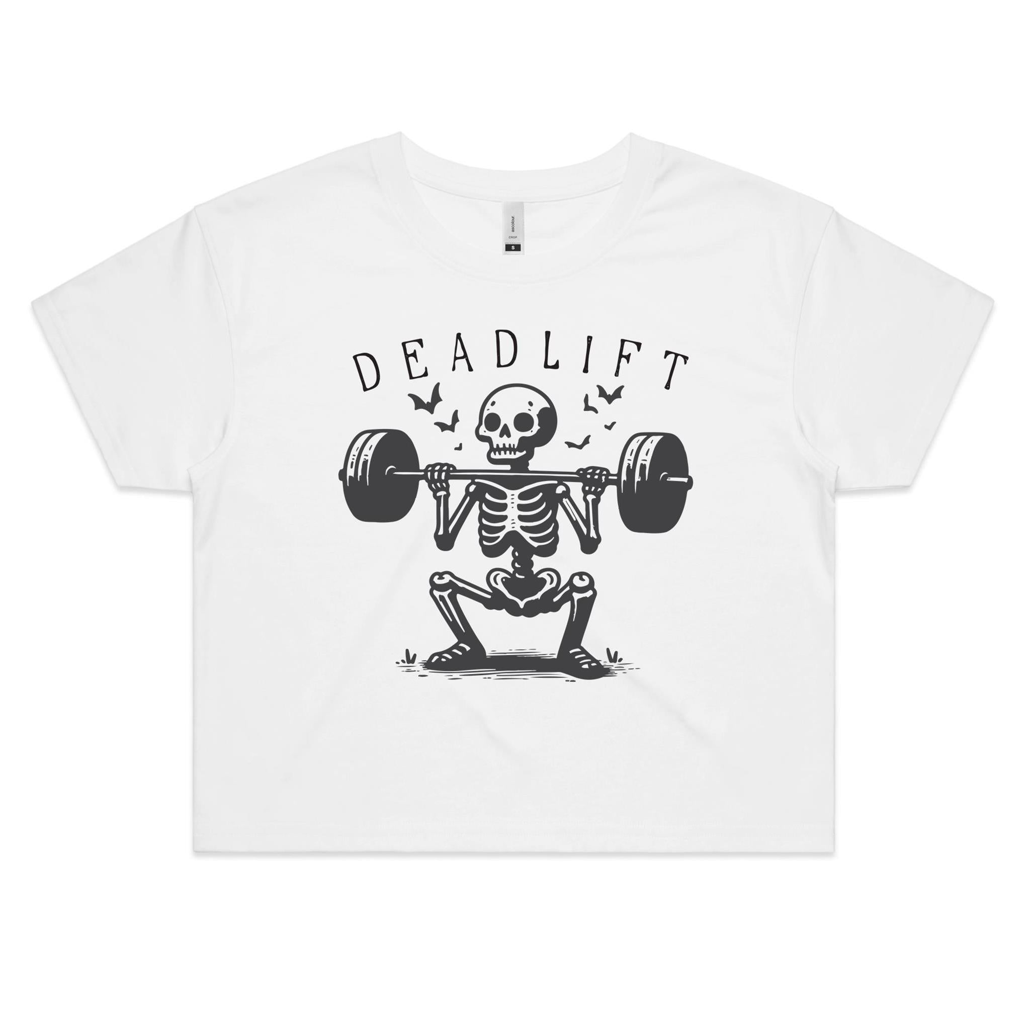Deadlift Skeleton Women's AS Colour Crop Tee