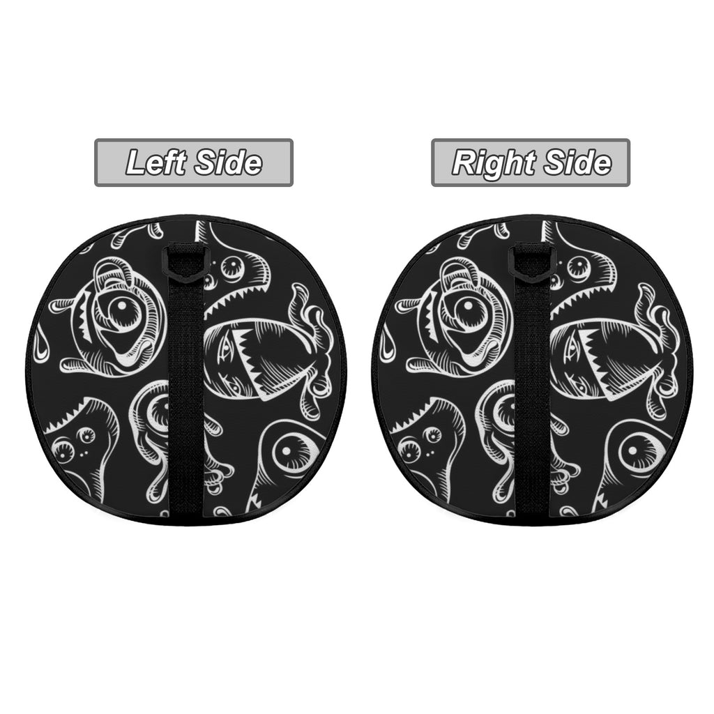 Monsters In Black And White Duffle Bag Duffle Bag Printed Offshore