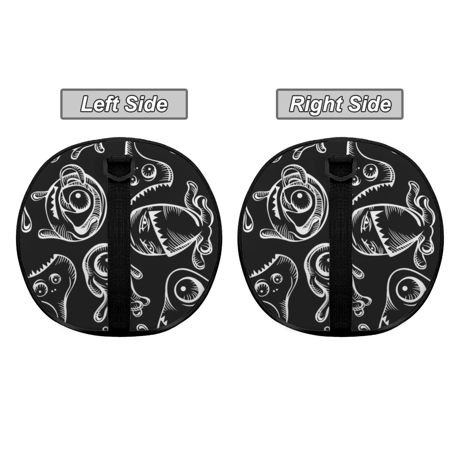 Monsters In Black And White Duffle Bag Duffle Bag Printed Offshore