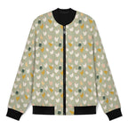 Chicken Life Men's Casual Zip‑Up Bomber Jacket