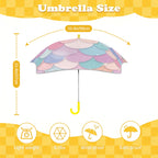 Mermaid Scales Kids Safe Round Corner Umbrella Kids Safe Round Corner Umbrella Ocean Printed Offshore