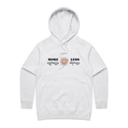 More Espresso, Less Depresso - Womens Hoodie White Marle Womens Hoodie Coffee Printed In Australia
