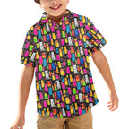 Colourful Cats - Junior Kids Hawaiian Shirt