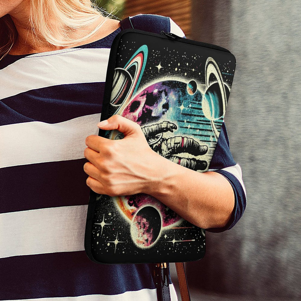 Astronaut In Space Laptop Sleeve (Multiple Sizes) Laptop Sleeve Printed Offshore Space