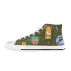 Monsters - Kids High Top Canvas Shoes