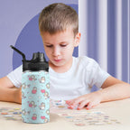 Rainbow Unicorn Kids Water Bottle with Chug Lid (12 oz) Kids Water Bottle with Chug Lid animal Printed Offshore