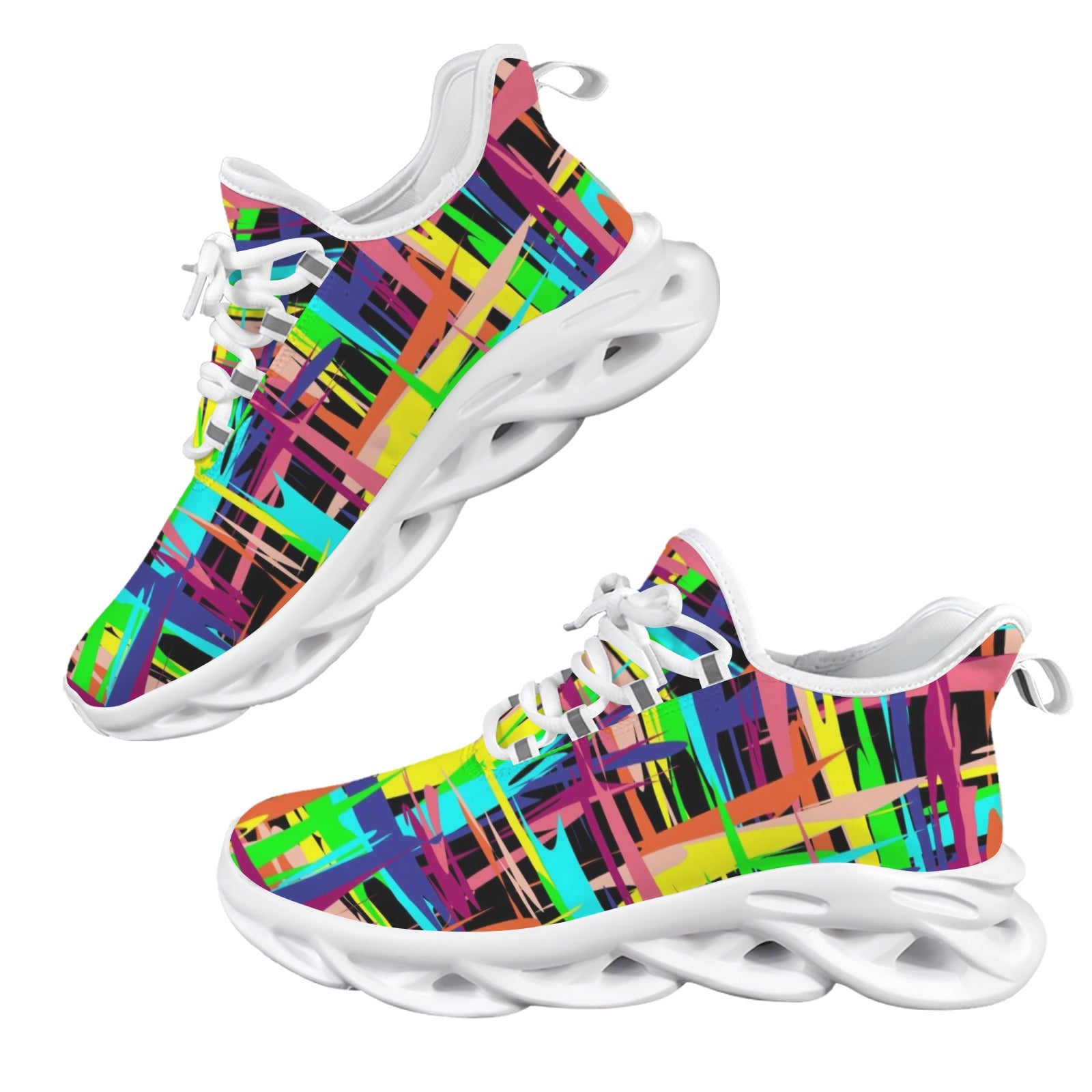 Painted Lines Women's Twisted Sole Sneakers