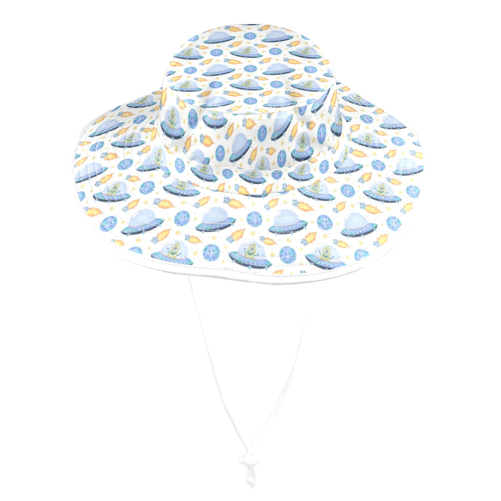 UFO's Wide Brim Bucket Hat Wide Brim Bucket Hat Printed Offshore Sci Fi