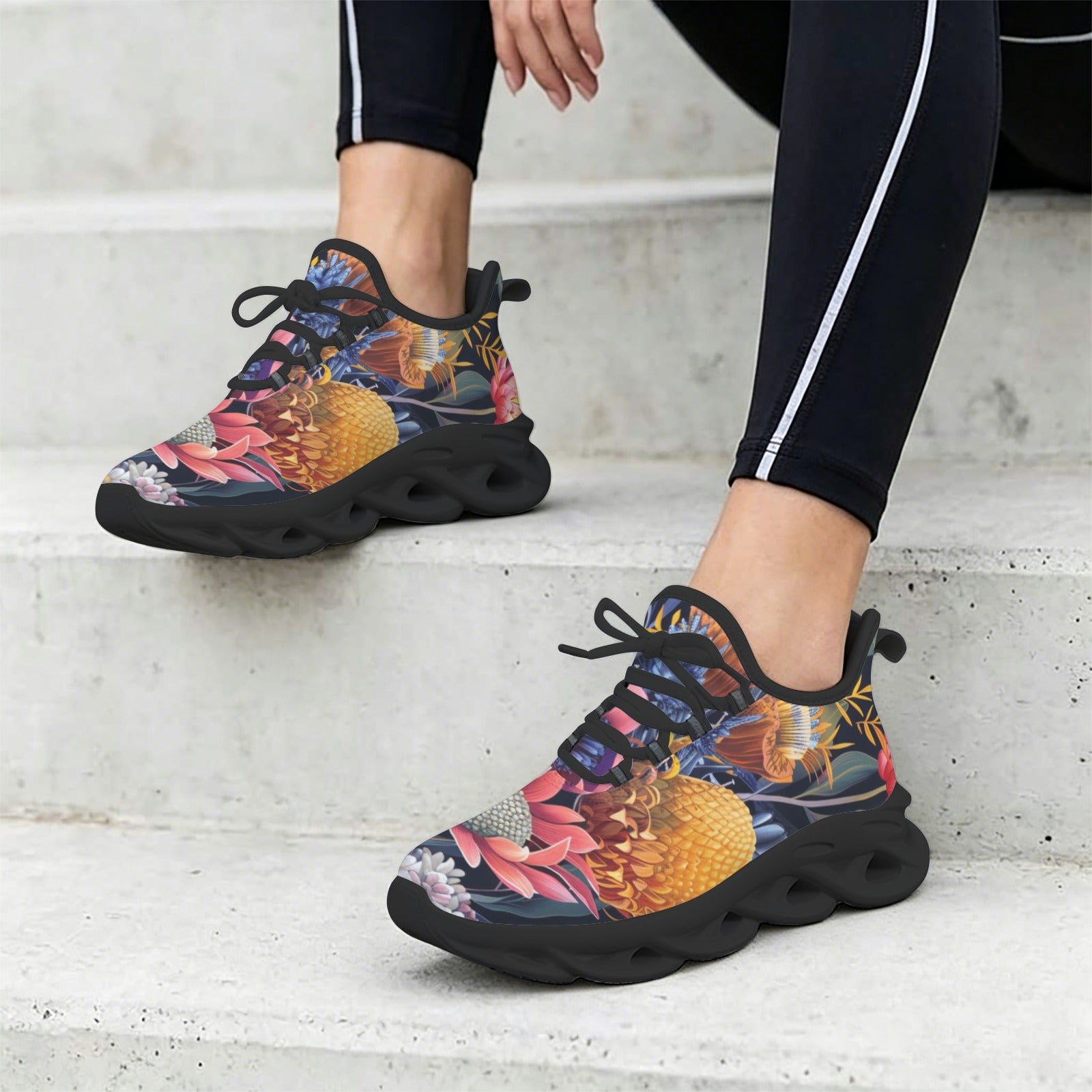 Australian Native Flora - Women's Twisted Sole Sneakers