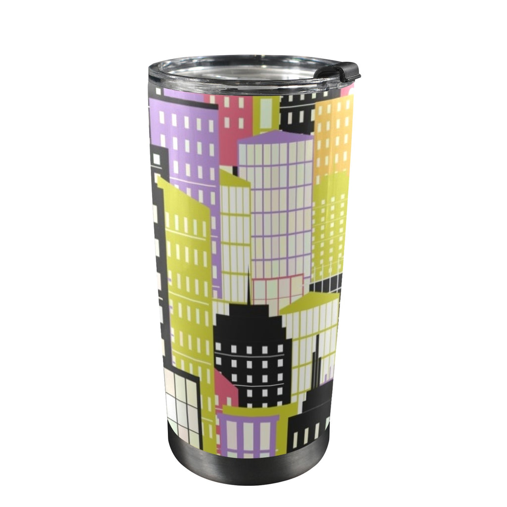 City Scape - 20oz Mobile Tumbler with Lid (Black Lock)