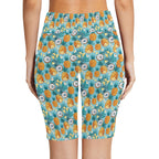 Pineapple Coconut Women's Bike Shorts With Side Pockets