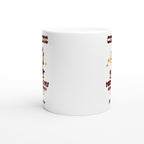 Personalise - Caffeine Maintains My Sunny Personality - White 11oz Ceramic Mug Personalised 11oz Mug Coffee customise Globally Fulfilled personalise