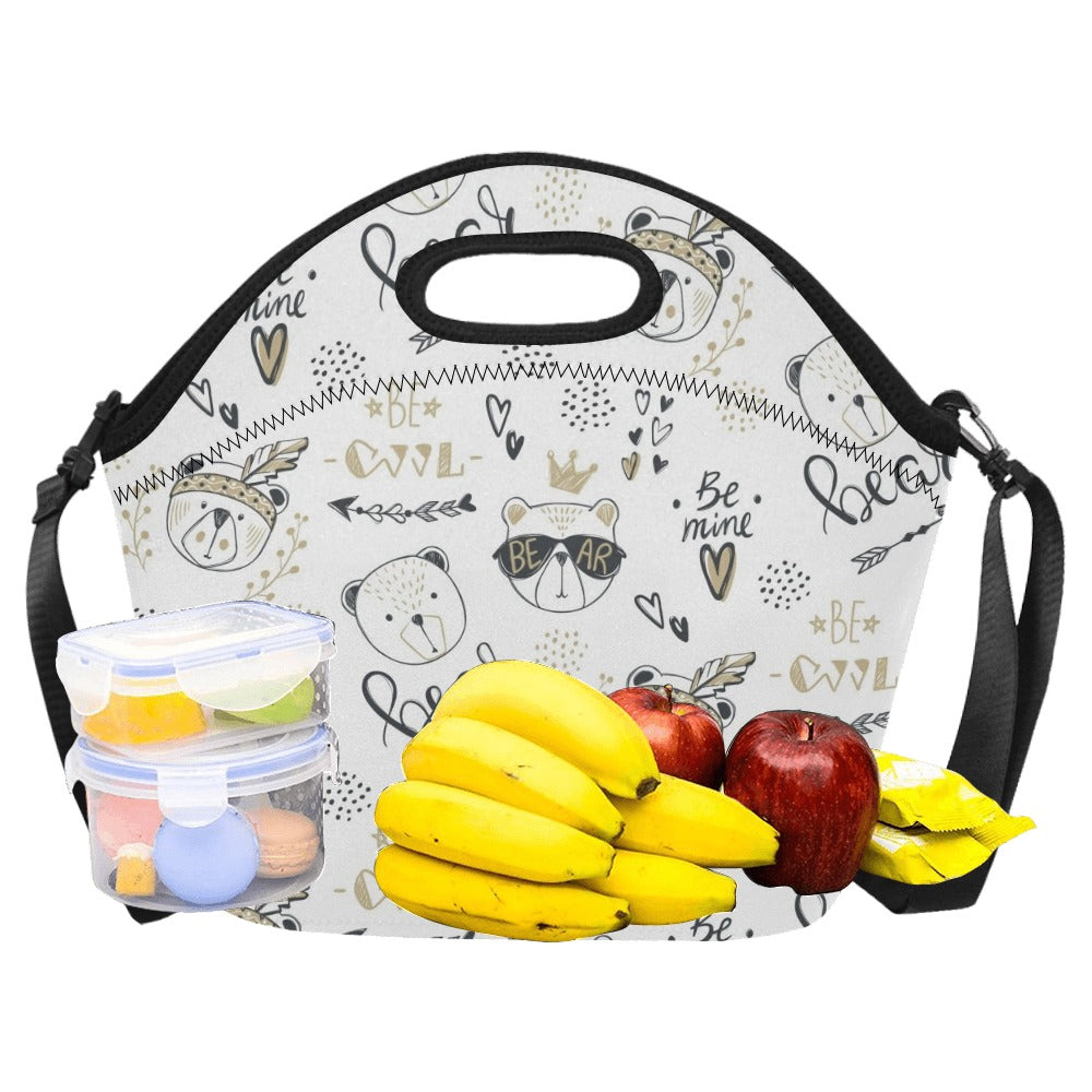 Bears - Neoprene Lunch Bag Neoprene Lunch Bag Printed Offshore
