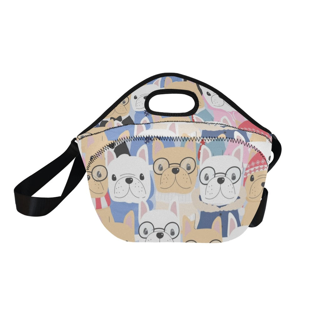 Dog Crowd - Neoprene Lunch Bag Neoprene Lunch Bag Printed Offshore