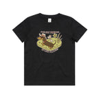 Dachshund, I've Got Friends In Low Places Kid's AS Colour T-shirt Black Kids Youth T-shirt animal Printed In Australia