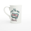 Music Feeds The Soul White 10oz Porcelain Slim Mug Default Title Porcelain Mug Globally Fulfilled Music