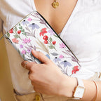 Watercolour Floral -  PU Leather Wallet
