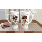 Personalised My Alone Time Is For Everyone's Safety White Latte 17oz Ceramic Mug Personalised Latte Mug Globally Fulfilled
