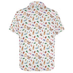 Cute Bugs Women's Collared Pocketless Short Sleeve Shirt