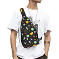 Busy Space Chest Bag One Size Cross Body Chest Bag Printed Offshore Space