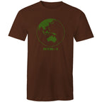 No Planet B, Earth - Mens T-Shirt Dark Chocolate Mens T-shirt Environment Printed In Australia